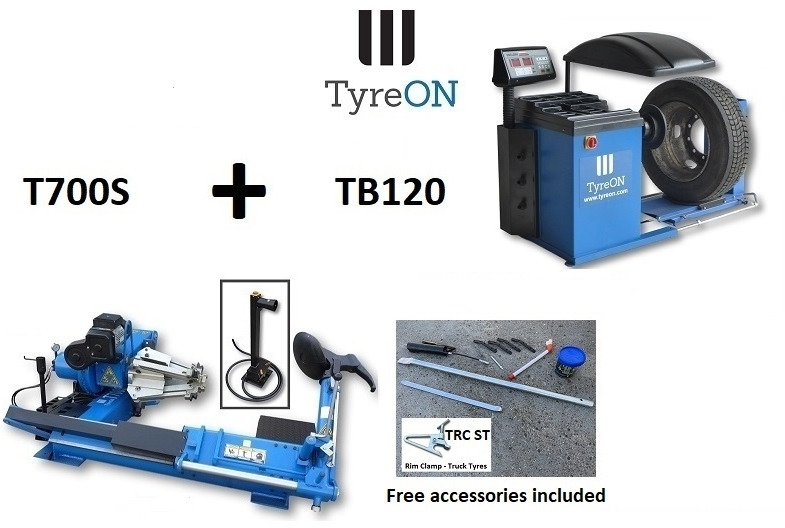 42 Inch truck tyre changer + truck wheel balancer with wheel lift - Garage & Verkstadsutrustning: bild 1 42 Inch truck tyre changer + truck wheel balancer with wheel lift - Garage & Verkstadsutrustning: bild 1