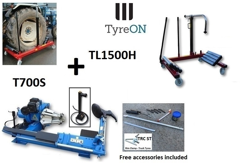T700S 42 Inch truck tyre changer + 1500 kg wheeldollly TL1500H - Garage & Verkstadsutrustning: bild 1 T700S 42 Inch truck tyre changer + 1500 kg wheeldollly TL1500H - Garage & Verkstadsutrustning: bild 1