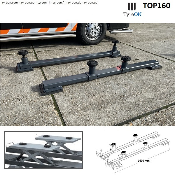 TOP160 Cross beams - SUV adapters - 160 cm - for car scissor lifts - Garage & Verkstadsutrustning: bild 4 TOP160 Cross beams - SUV adapters - 160 cm - for car scissor lifts - Garage & Verkstadsutrustning: bild 4