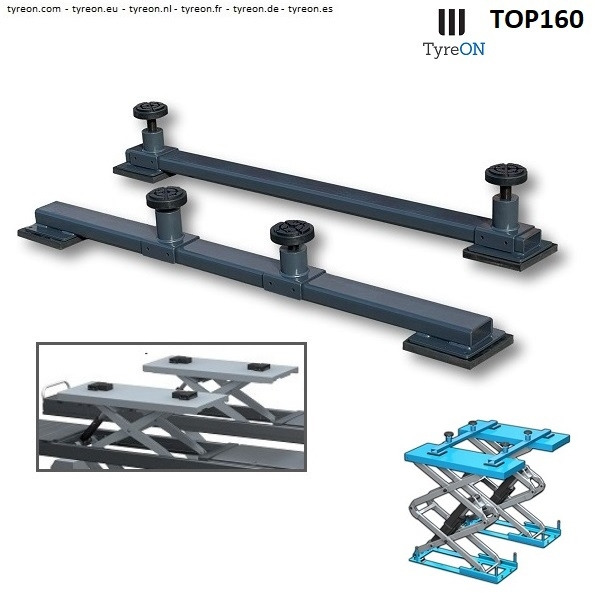 TOP160 Cross beams - SUV adapters - 160 cm - for car scissor lifts - Garage & Verkstadsutrustning: bild 1 TOP160 Cross beams - SUV adapters - 160 cm - for car scissor lifts - Garage & Verkstadsutrustning: bild 1