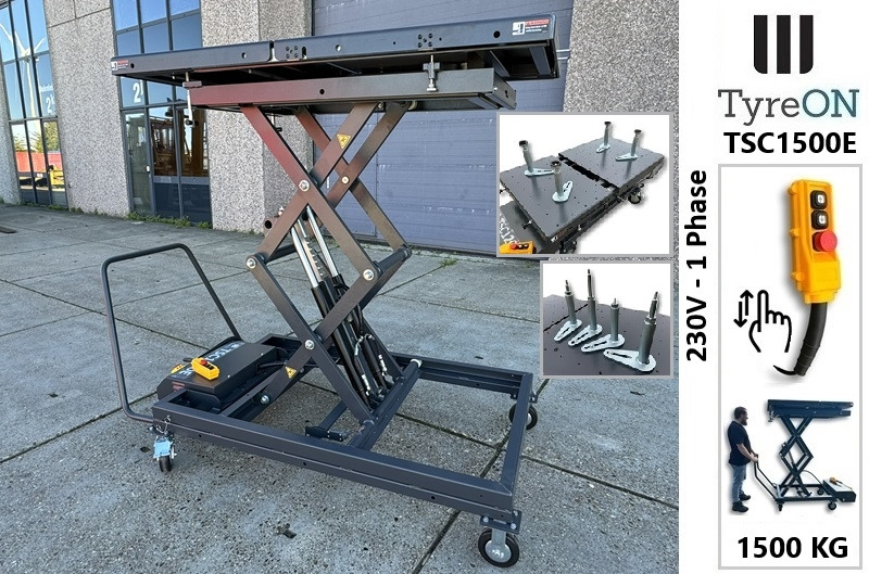TSC1500E mobile EV battery lift table - mobile scissor lift for engines, gearboxes, and transmissions of vehicles - fully automatic - 1500 kg - Garage & Verkstadsutrustning: bild 1 TSC1500E mobile EV battery lift table - mobile scissor lift for engines, gearboxes, and transmissions of vehicles - fully automatic - 1500 kg - Garage & Verkstadsutrustning: bild 1