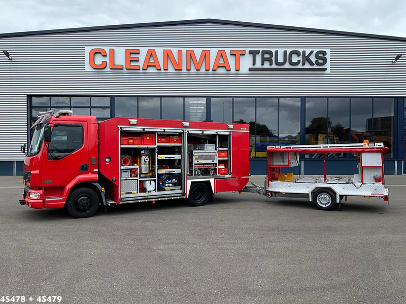 DAF FA 45 LF 150 Brandweer materiaalwagen + Mucar M5A-FOX Brandweer materiaal aanhangwagen - Släck/ Räddningsvagn: bild 1 DAF FA 45 LF 150 Brandweer materiaalwagen + Mucar M5A-FOX Brandweer materiaal aanhangwagen - Släck/ Räddningsvagn: bild 1