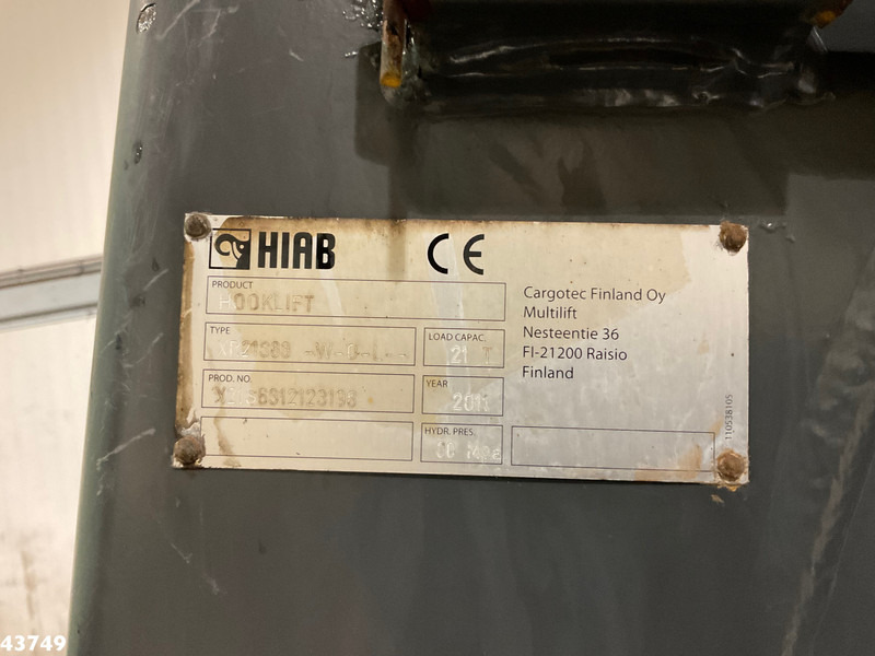 Lastväxlare lastbil DAF FAS CF 440 Euro 6 Hiab 21 Ton haakarmsysteem: bild 18