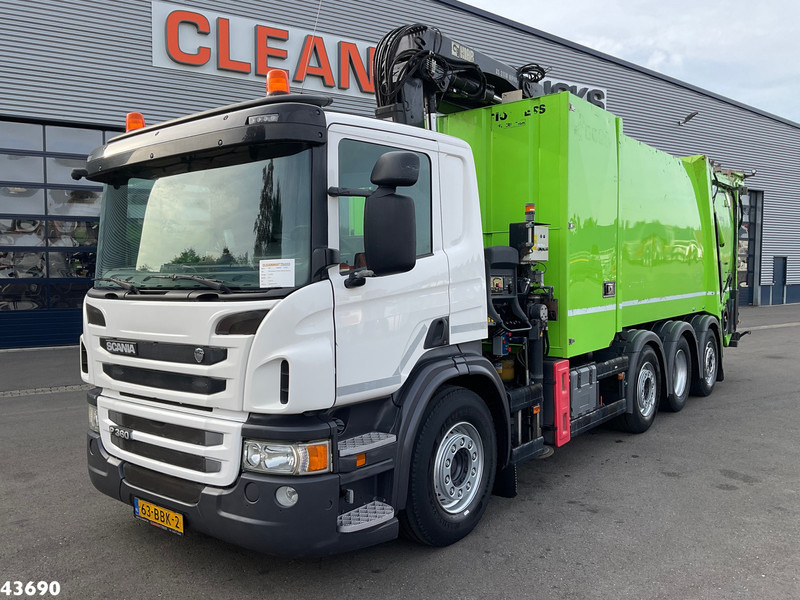 Scania P 360 Faun 18m³ + Hiab crane + Underground Container Washing Installation - Sopbil: bild 2 Scania P 360 Faun 18m³ + Hiab crane + Underground Container Washing Installation - Sopbil: bild 2