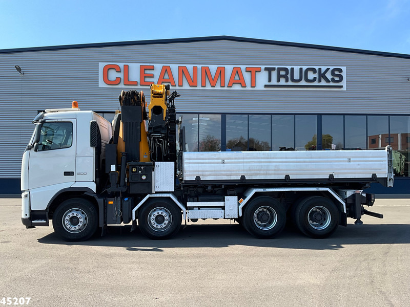 Tippbil lastbil, Kranbil Volvo FH 500 8x4 Effer 65 Tonmeter laadkraan + Fly-Jib: bild 6