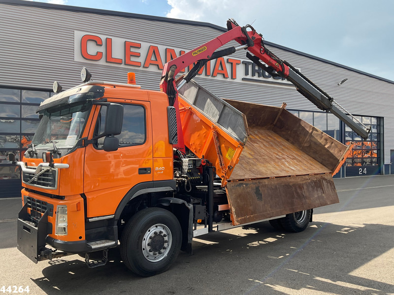 Volvo FM 340 4x4 Palfinger 10 Tonmeter laadkraan Manual Full steel - Tippbil lastbil, Kranbil: bild 1 Volvo FM 340 4x4 Palfinger 10 Tonmeter laadkraan Manual Full steel - Tippbil lastbil, Kranbil: bild 1