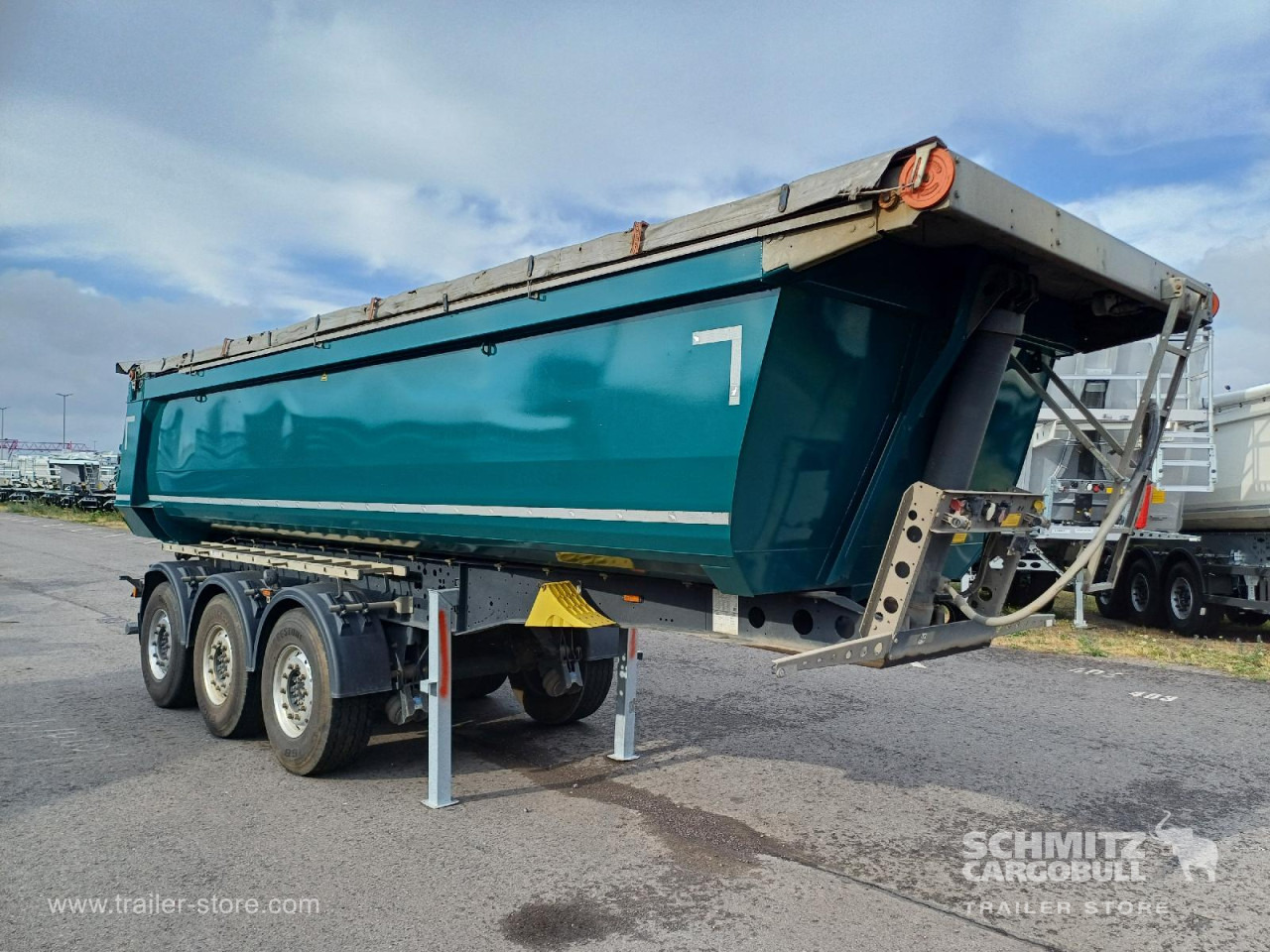 SCHMITZ Auflieger Kipper Stahlrundmulde 24m³ - Tippbil semitrailer: bild 1 SCHMITZ Auflieger Kipper Stahlrundmulde 24m³ - Tippbil semitrailer: bild 1