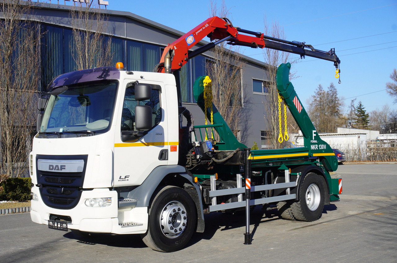 DAF LF 18.310 E6 / Skip loader Fornal NKR 130V / HDS HMF 735 K2 / Manual gearbox - Kranbil: bild 2 DAF LF 18.310 E6 / Skip loader Fornal NKR 130V / HDS HMF 735 K2 / Manual gearbox - Kranbil: bild 2