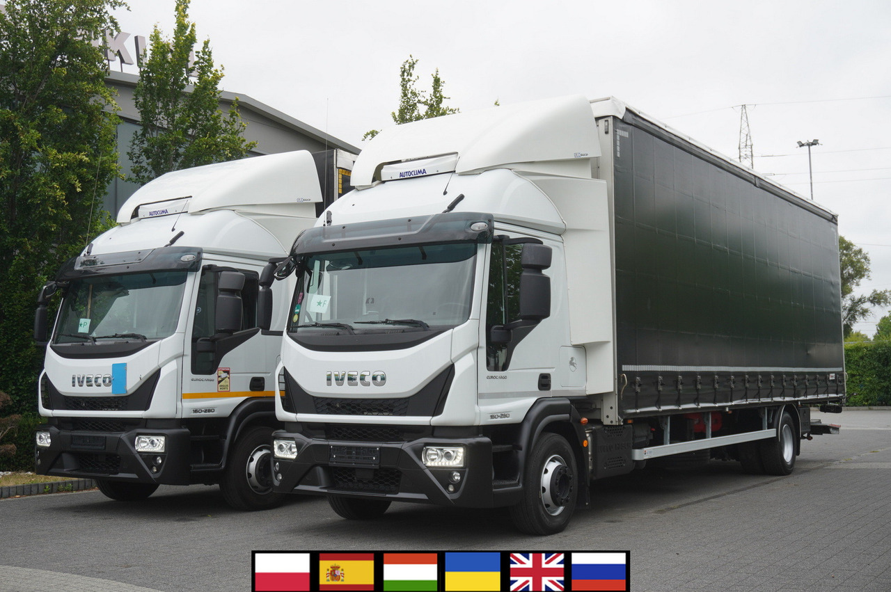 IVECO Eurocargo ML 160E28 E6 Glob / Curtainsider 21 EPAL / 2023 / 2 identical units - Tippbil lastbil: bild 1 IVECO Eurocargo ML 160E28 E6 Glob / Curtainsider 21 EPAL / 2023 / 2 identical units - Tippbil lastbil: bild 1