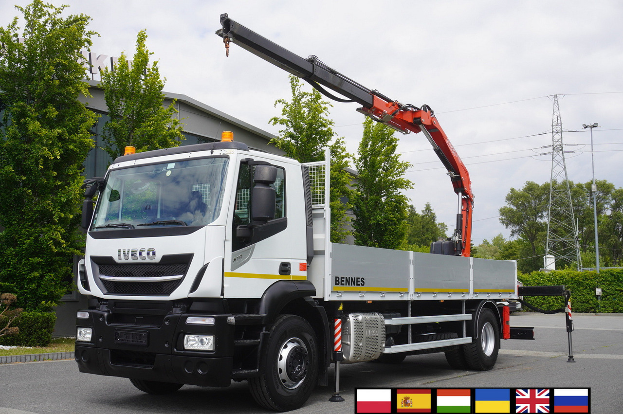 Iveco Stralis 310 / 34 tho km !!! / FASSI 4 Tons 400 MTH! / Flatbed - Kranbil, Kranbil: bild 1 Iveco Stralis 310 / 34 tho km !!! / FASSI 4 Tons 400 MTH! / Flatbed - Kranbil, Kranbil: bild 1
