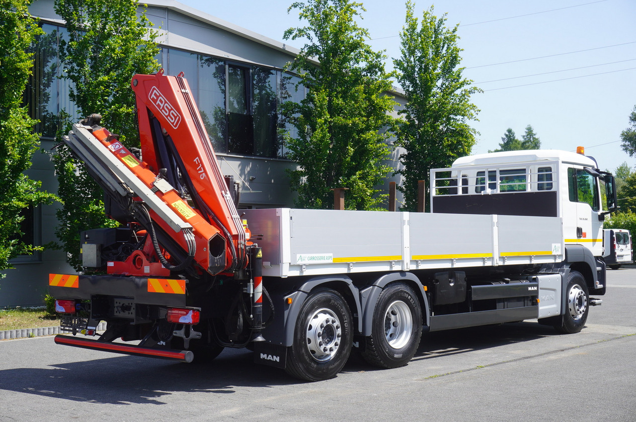 MAN TGS 26.360 Flatbed / Fassi F175 7.7 T / steered 3rd axle - Kranbil: bild 5 MAN TGS 26.360 Flatbed / Fassi F175 7.7 T / steered 3rd axle - Kranbil: bild 5