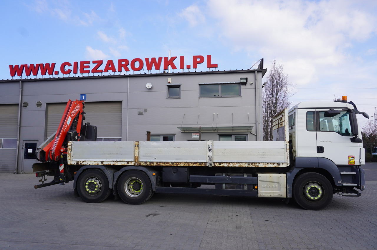 MAN TGS 26.360 Flatbed / Fassi F175 7.7 T / steered 3rd axle - Flakbil, Kranbil: bild 3 MAN TGS 26.360 Flatbed / Fassi F175 7.7 T / steered 3rd axle - Flakbil, Kranbil: bild 3