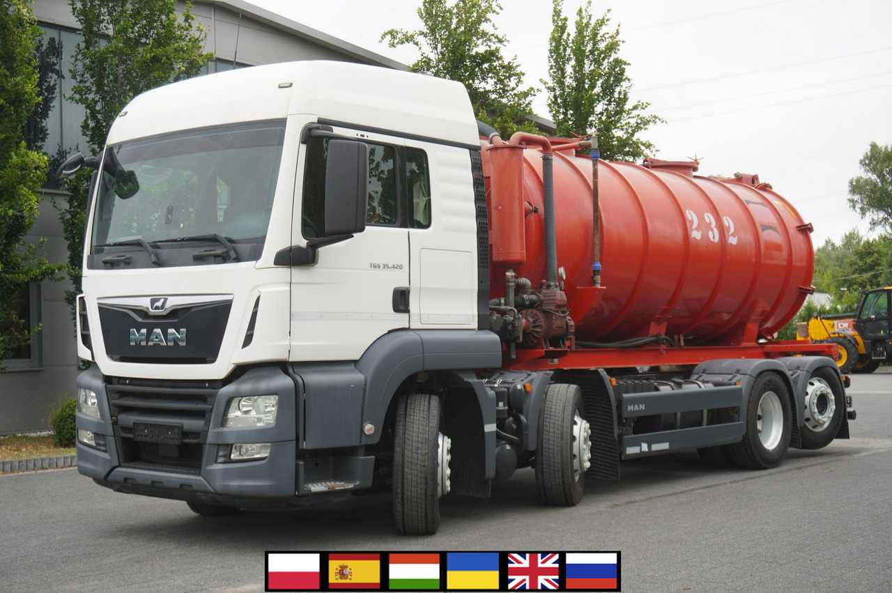 MAN TGS 35.420 8×2 / NEW septic barrel 13000 L / 3 steered axles - Jord injektor: bild 1 MAN TGS 35.420 8×2 / NEW septic barrel 13000 L / 3 steered axles - Jord injektor: bild 1