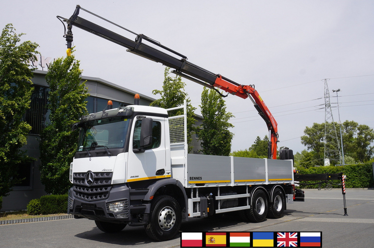 MERCEDES-BENZ AROCS 2636 Flatbed / HDS FASSI F175 7.7 T / 150,000 km - Mobilkran: bild 1 MERCEDES-BENZ AROCS 2636 Flatbed / HDS FASSI F175 7.7 T / 150,000 km - Mobilkran: bild 1