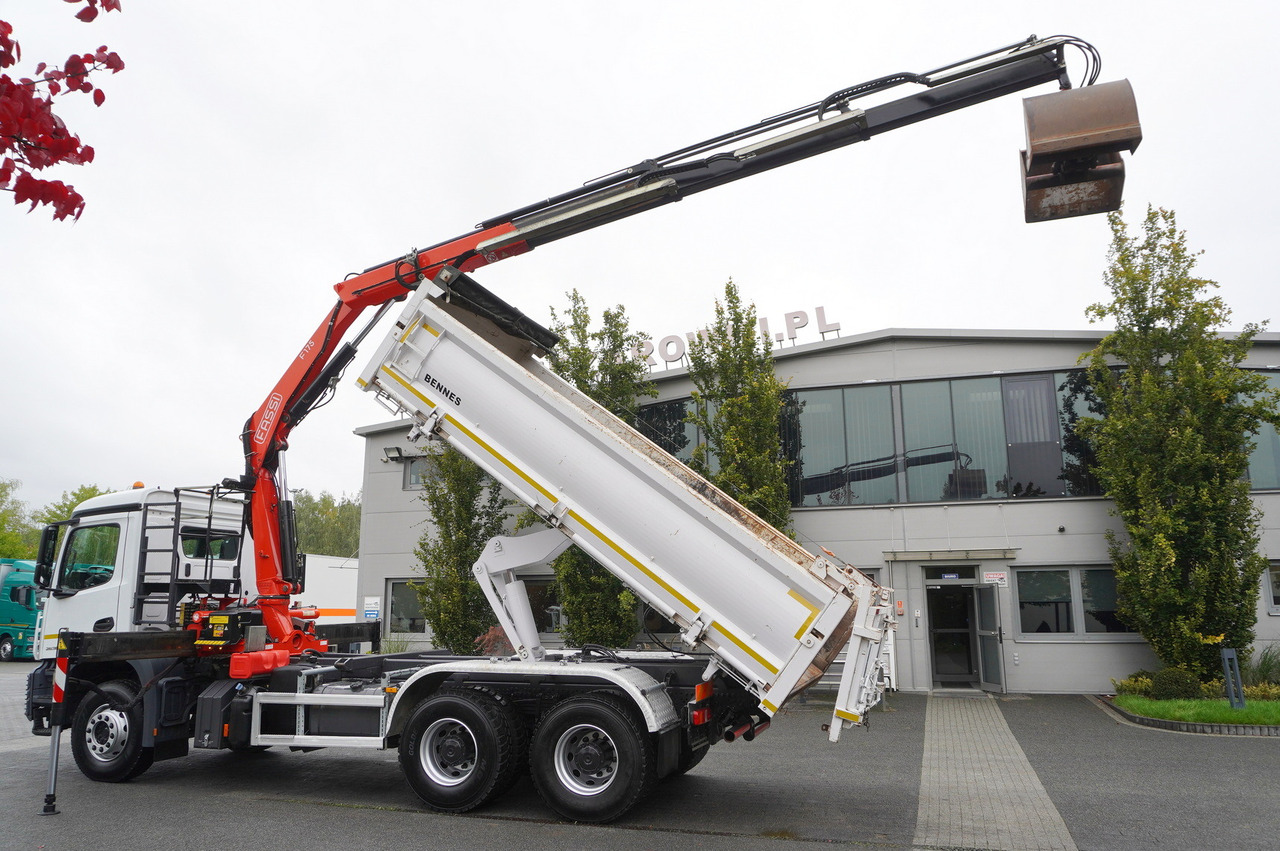 MERCEDES-BENZ Arocs 2636 6x4 / Fassi F175 / 7.7 t / 10 m / 2-side tipper / Bortmatic - Kranbil: bild 3 MERCEDES-BENZ Arocs 2636 6x4 / Fassi F175 / 7.7 t / 10 m / 2-side tipper / Bortmatic - Kranbil: bild 3