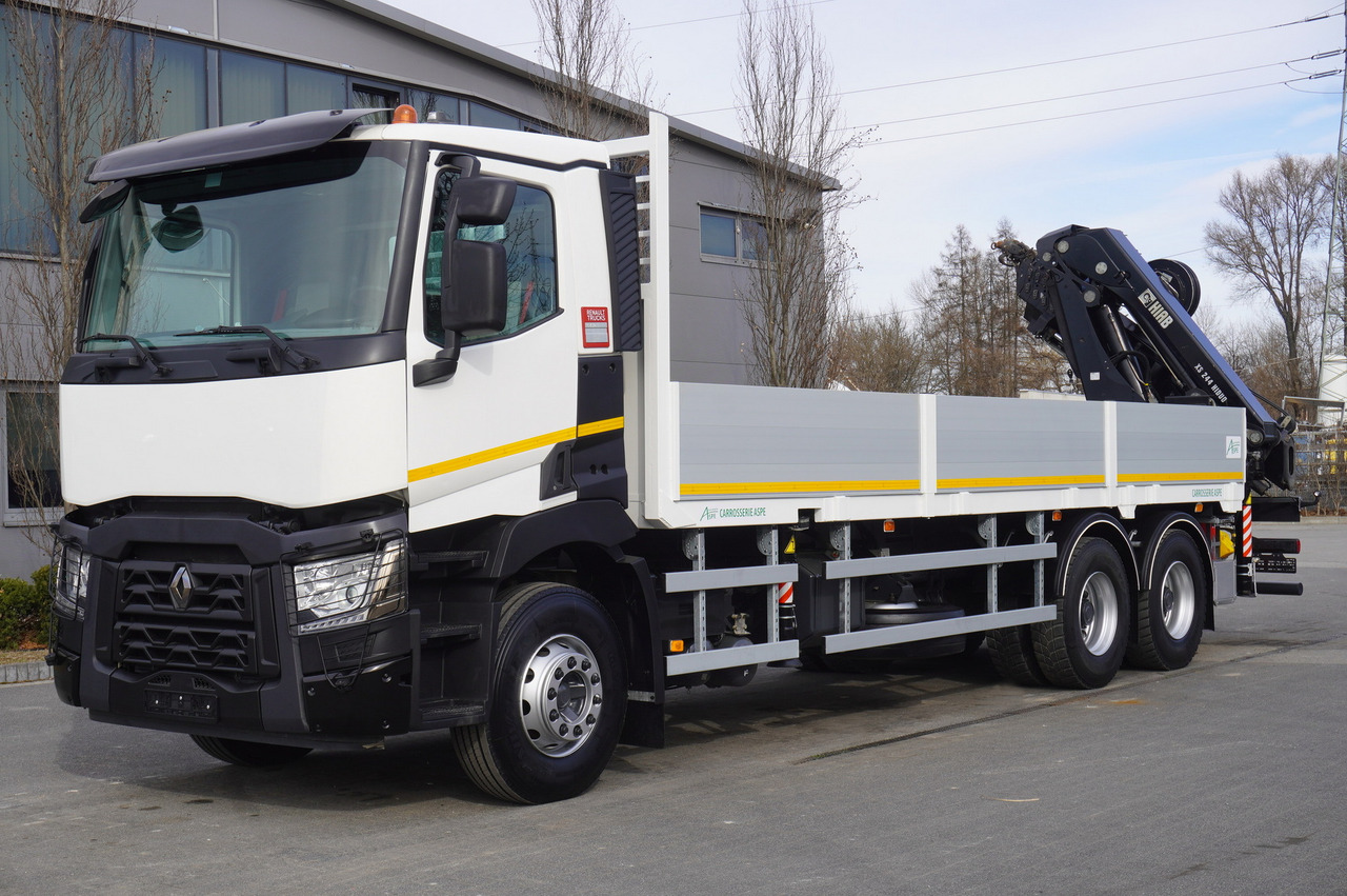 RENAULT C430 / HIAB 244 EP-5 HIDUO crane 8400 kg 15 m / Platform with stanchions - Kranbil: bild 3 RENAULT C430 / HIAB 244 EP-5 HIDUO crane 8400 kg 15 m / Platform with stanchions - Kranbil: bild 3