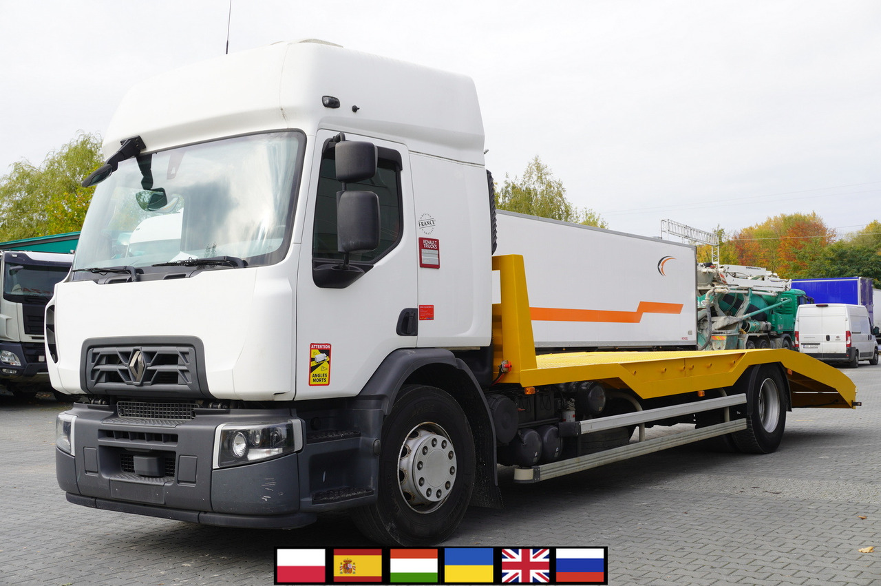 RENAULT D19 Wide Glob / 7.8 m NEW tow truck / 280 tho. km - Biltransportbil lastbil: bild 1 RENAULT D19 Wide Glob / 7.8 m NEW tow truck / 280 tho. km - Biltransportbil lastbil: bild 1