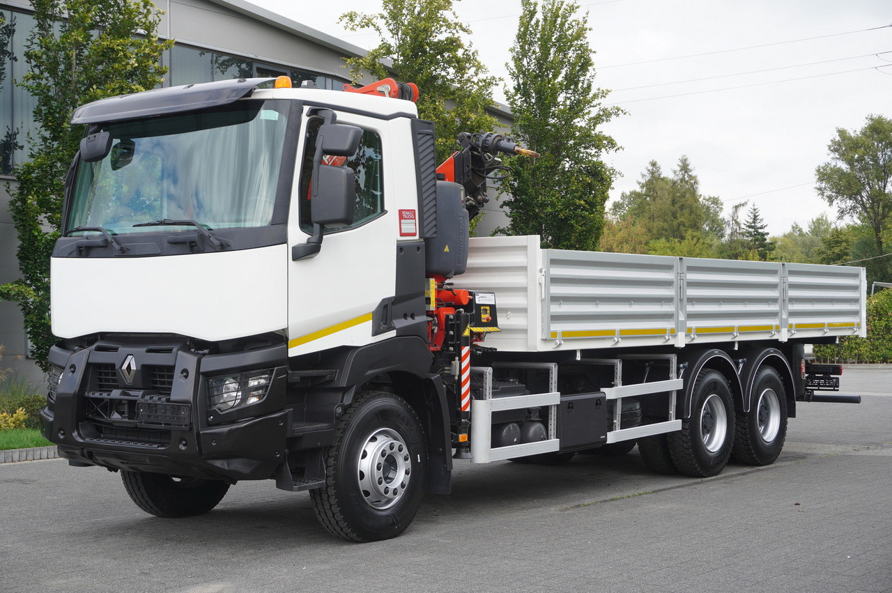 RENAULT K380 6×4 / FASSI F175 crane 7.85 t / 120 thousand km! / 2-sided tipper - Tippbil lastbil, Kranbil: bild 3 RENAULT K380 6×4 / FASSI F175 crane 7.85 t / 120 thousand km! / 2-sided tipper - Tippbil lastbil, Kranbil: bild 3