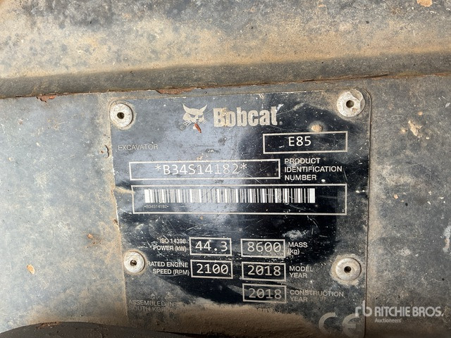 2018 Bobcat E85 Tracked Excavator - Bandgrävare: bild 2 2018 Bobcat E85 Tracked Excavator - Bandgrävare: bild 2