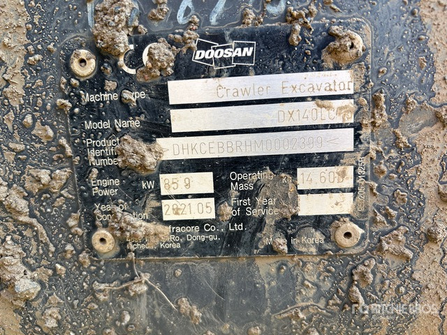 2021 Doosan DX140LC-5 Tracked Excavator - Bandgrävare: bild 2 2021 Doosan DX140LC-5 Tracked Excavator - Bandgrävare: bild 2