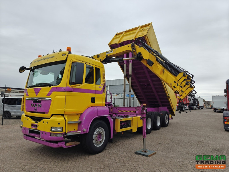 MAN TGS 35.440 8x4/4 Dagcabine Euro5 - Hymatec Kipper + Hiab 166 ES-4 Pro - Alcoa - 02/2026 APK - Tippbil lastbil, Kranbil: bild 1 MAN TGS 35.440 8x4/4 Dagcabine Euro5 - Hymatec Kipper + Hiab 166 ES-4 Pro - Alcoa - 02/2026 APK - Tippbil lastbil, Kranbil: bild 1