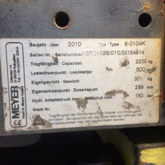 Meyer Fork positioner with side shift - Tillbehör: bild 4 Meyer Fork positioner with side shift - Tillbehör: bild 4