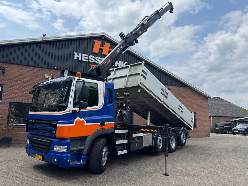 DAF CF 85.360 8X2 3 Zijdige kipper HIAB 16 t/m kraan AHK Top condition - Tippbil lastbil, Kranbil: bild 1 DAF CF 85.360 8X2 3 Zijdige kipper HIAB 16 t/m kraan AHK Top condition - Tippbil lastbil, Kranbil: bild 1