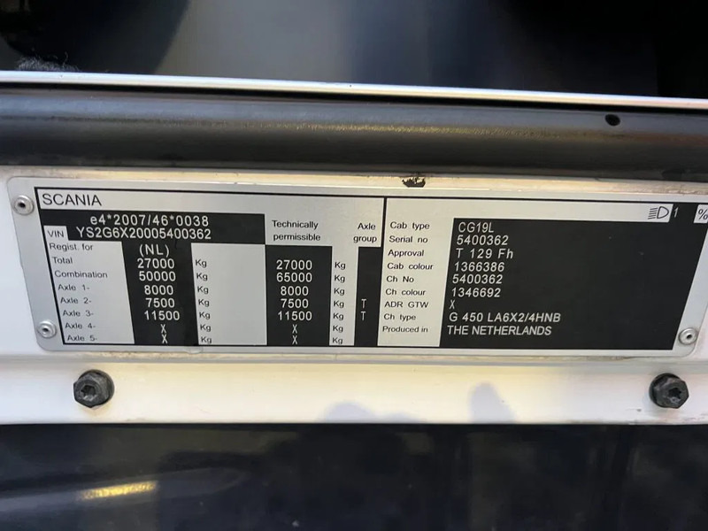 Dragbil Scania G450 6X2 SCR-Only Full-Air Retarder EURO 6 NL Truck: bild 9
