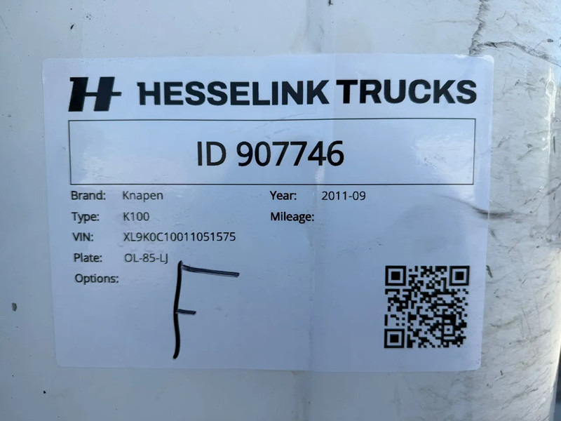 Moving floor semitrailer Knapen Trailers K100 Mega 98m3! Cargo Floor 10MM Liftas Schijfremmen: bild 8