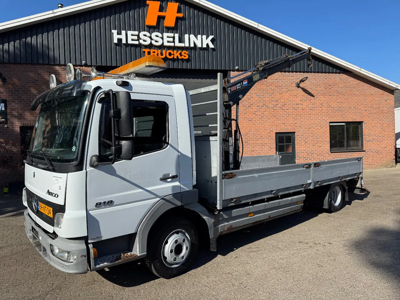Mercedes-Benz Atego 818 Machinery transporter + Hiab Crane 288.360KM NL Truck - Biltransportbil lastbil, Kranbil: bild 1 Mercedes-Benz Atego 818 Machinery transporter + Hiab Crane 288.360KM NL Truck - Biltransportbil lastbil, Kranbil: bild 1