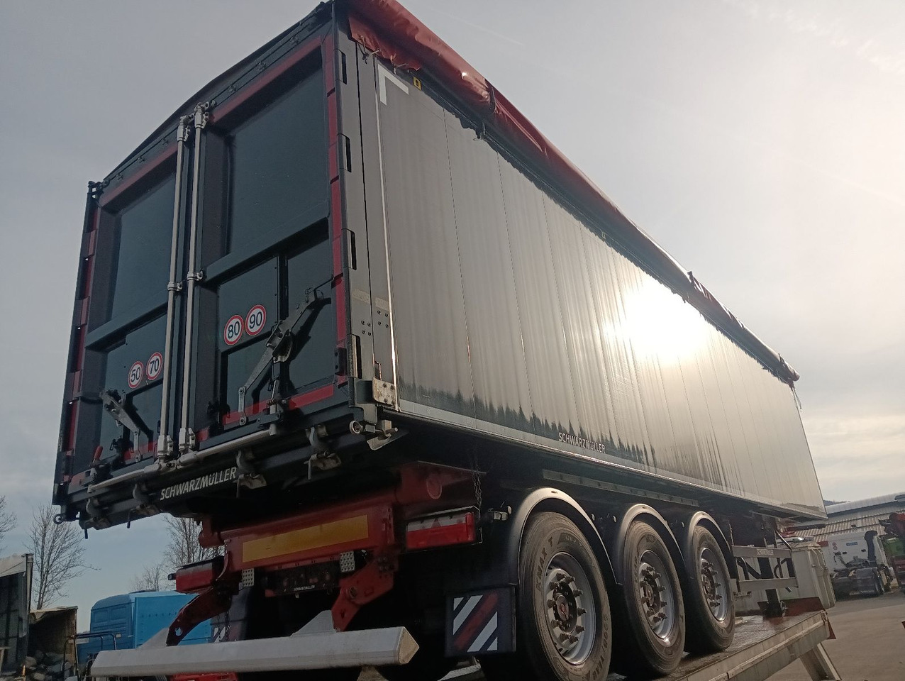 Ny Tippbil semitrailer Schwarzmüller K-Serie ALU 54m3 Getreide  6250kg TopZustand: bild 28