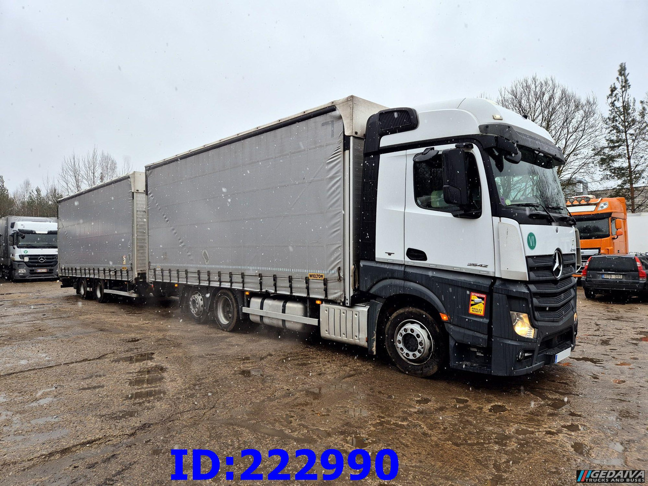 MERCEDES-BENZ Actros 2542 6x2 Euro6 + Wielton trailer - Kapellbil: bild 4 MERCEDES-BENZ Actros 2542 6x2 Euro6 + Wielton trailer - Kapellbil: bild 4