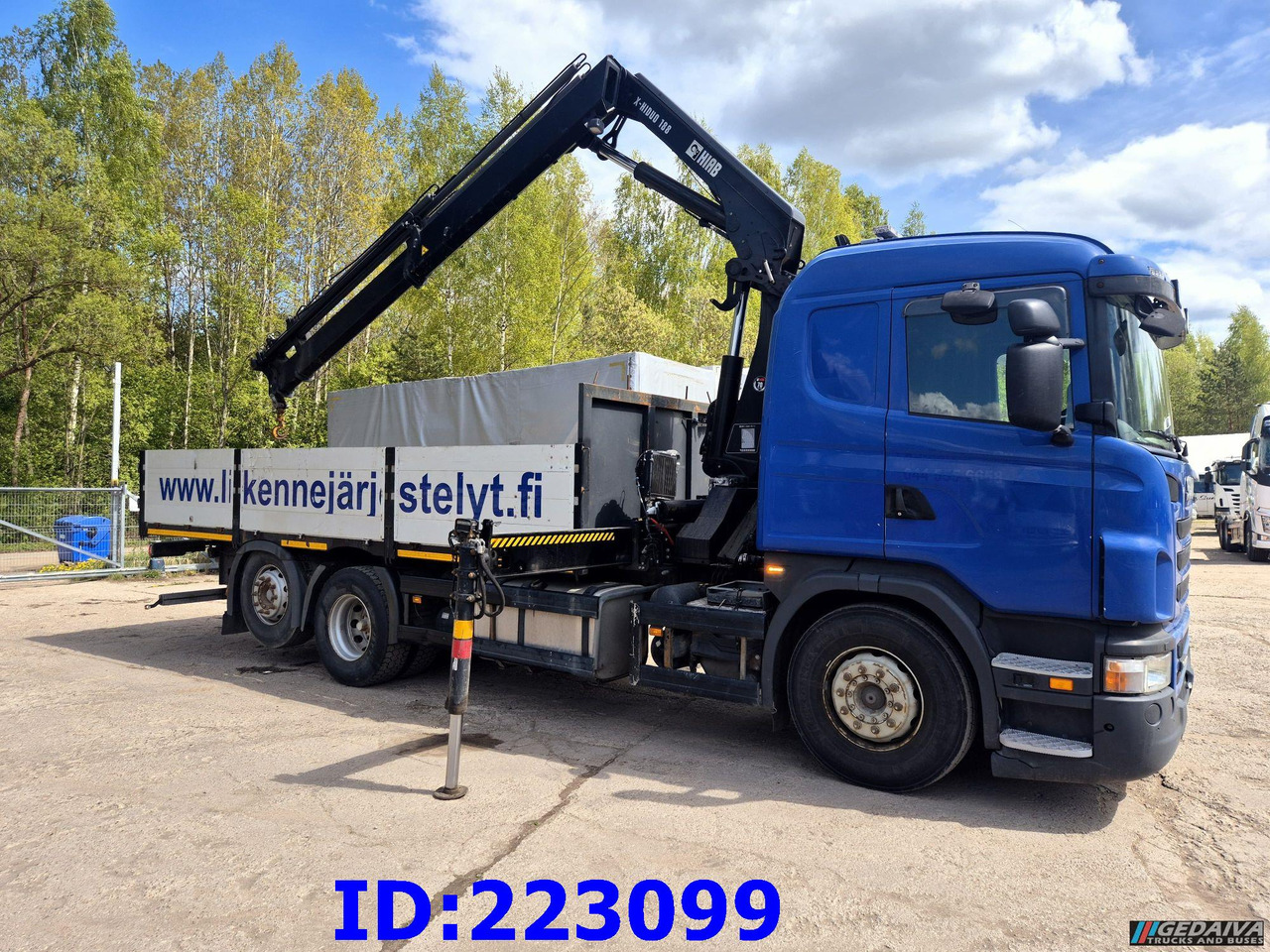 SCANIA G440 6x2 + Crane HIAB X-Hiduo 188 - Flakbil: bild 4 SCANIA G440 6x2 + Crane HIAB X-Hiduo 188 - Flakbil: bild 4