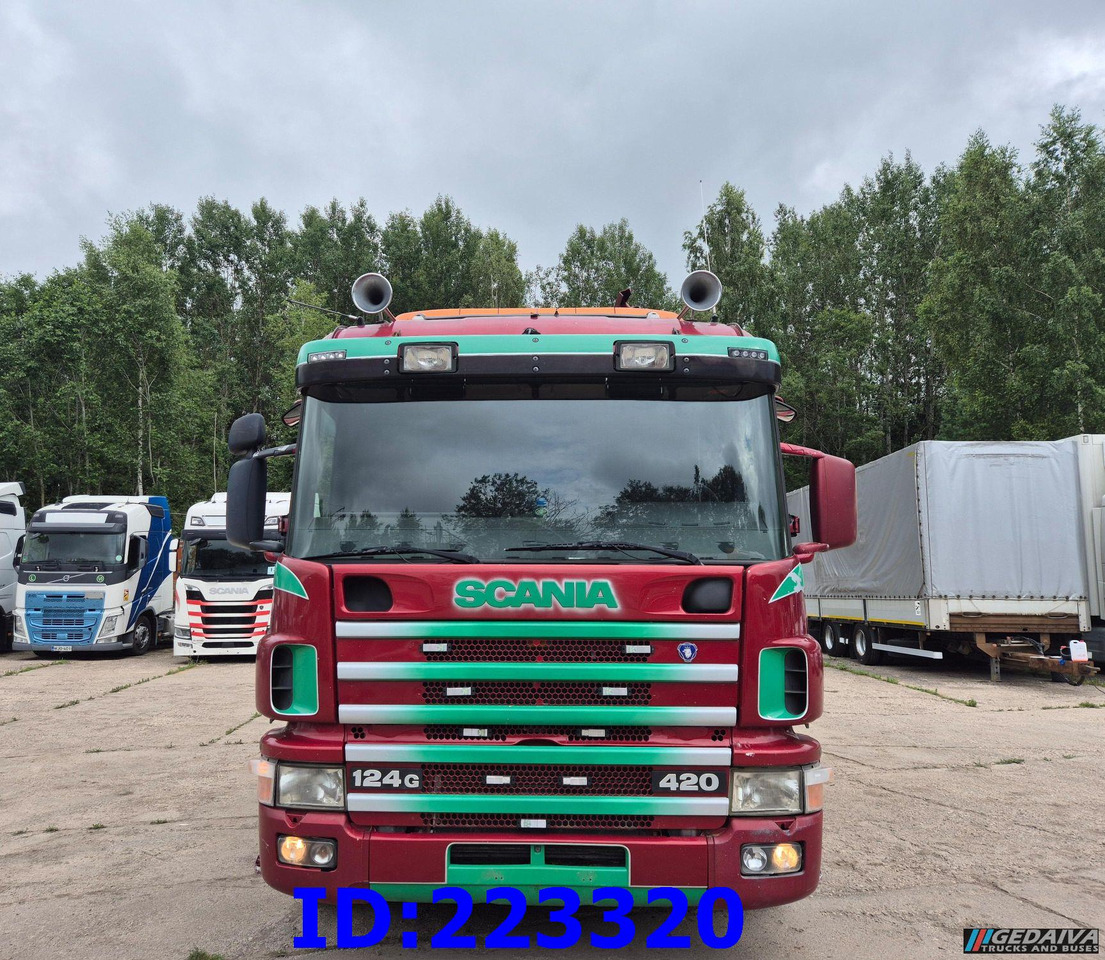 SCANIA P124 8X4 + Crane Effer 48N/4S with radio control - Flakbil: bild 2 SCANIA P124 8X4 + Crane Effer 48N/4S with radio control - Flakbil: bild 2