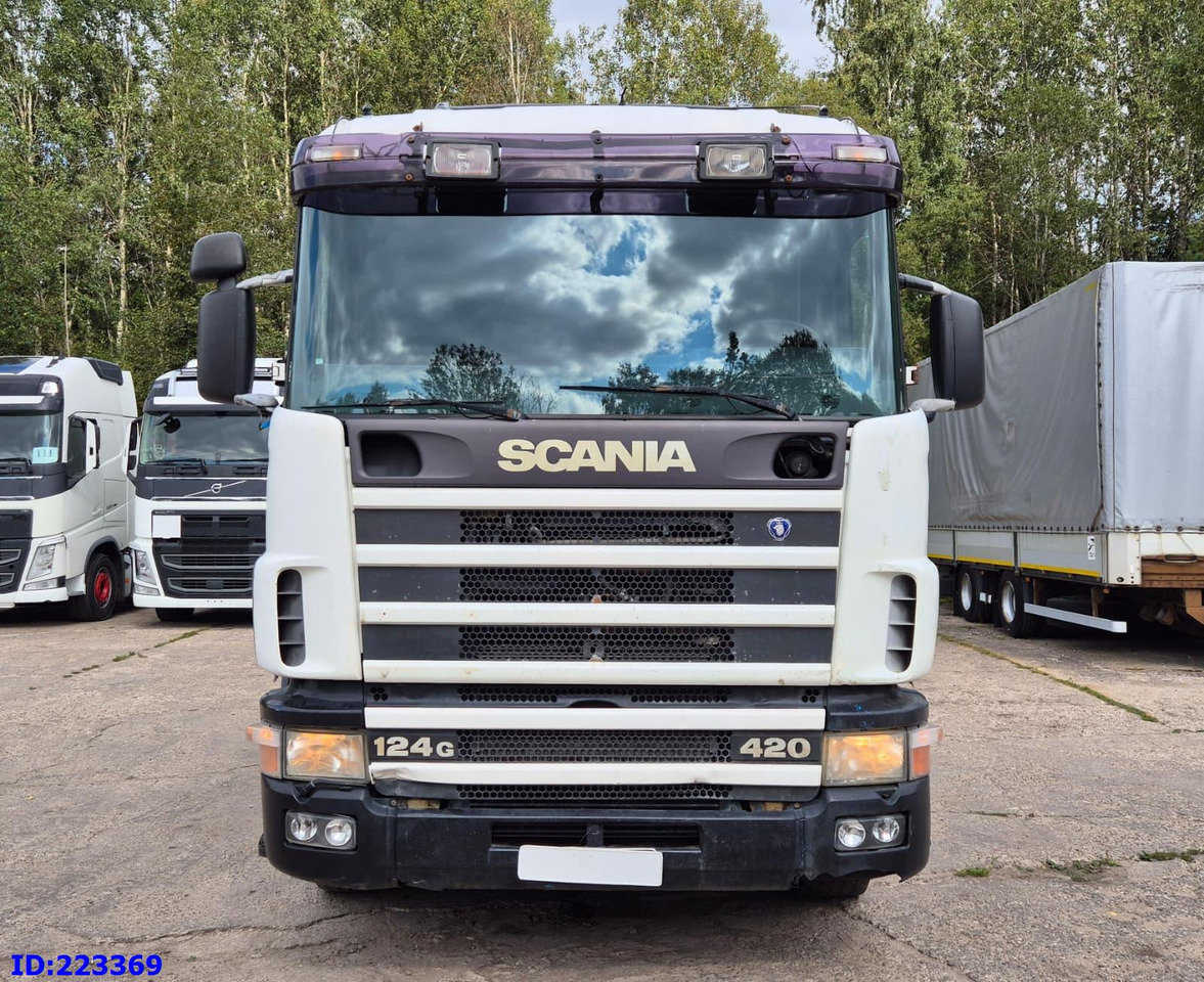 SCANIA R124 420 + Crane HIAB 140AW - Tippbil lastbil: bild 2 SCANIA R124 420 + Crane HIAB 140AW - Tippbil lastbil: bild 2