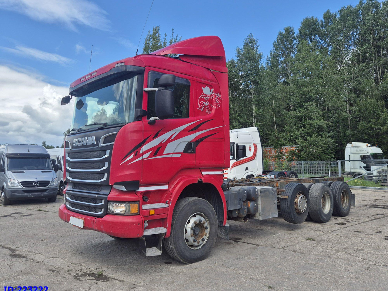 SCANIA R620 - 8x4 - Steering axle - Chassi lastbil: bild 1 SCANIA R620 - 8x4 - Steering axle - Chassi lastbil: bild 1