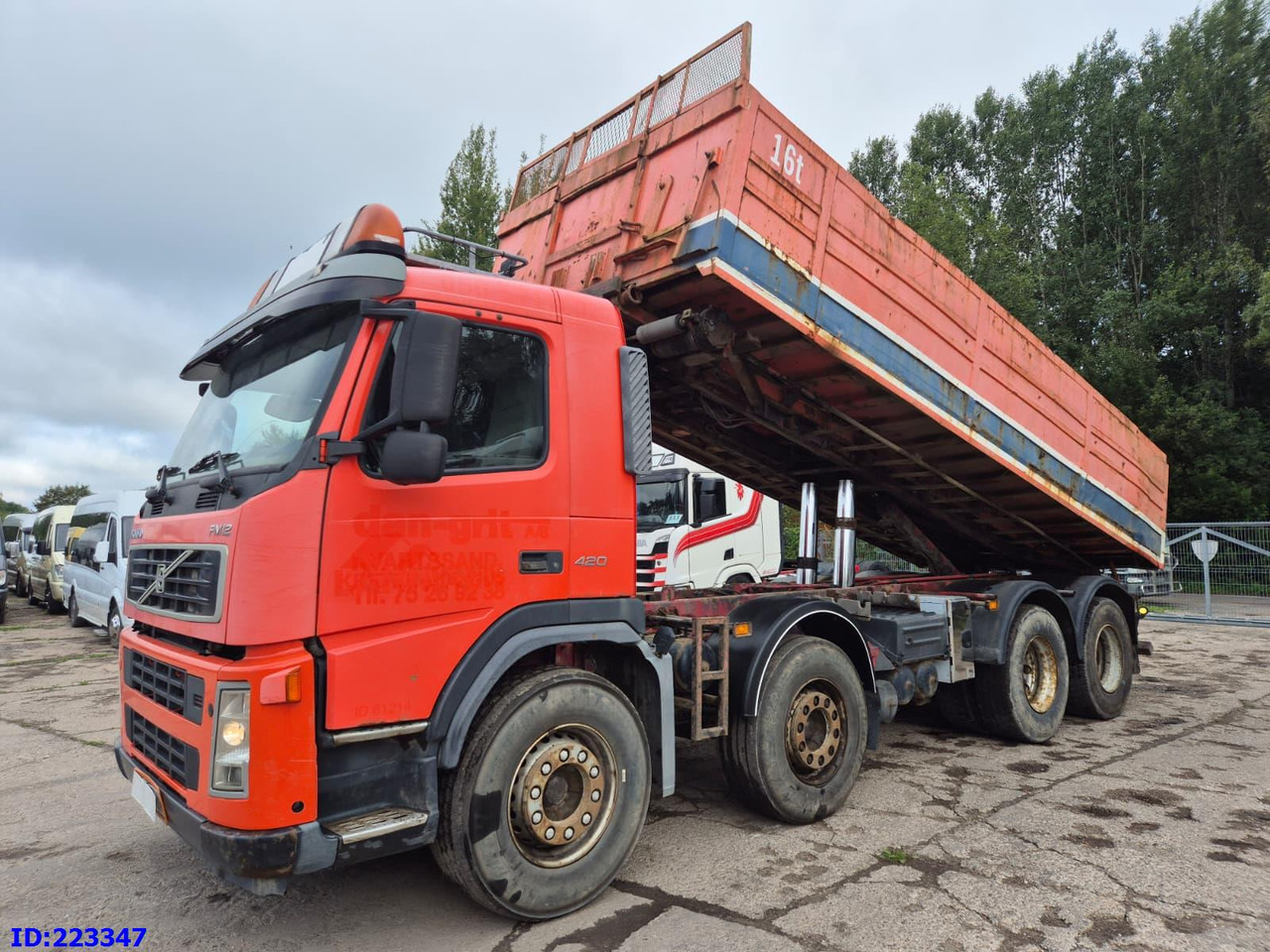 VOLVO FM12 420HP 8X4 Manual - Tippbil lastbil: bild 1 VOLVO FM12 420HP 8X4 Manual - Tippbil lastbil: bild 1