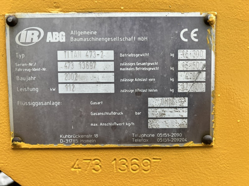 Asfaltläggare ABG-Volvo Titan 473-2 (108591): bild 7