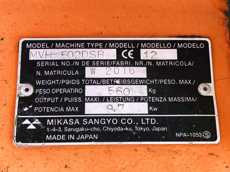 Diverses MIKASA MVH 502 (2906) - Vibroplatta: bild 3 Diverses MIKASA MVH 502 (2906) - Vibroplatta: bild 3