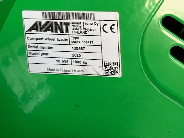 AVANT 423 TDL miniloader - Minilastare: bild 5 AVANT 423 TDL miniloader - Minilastare: bild 5