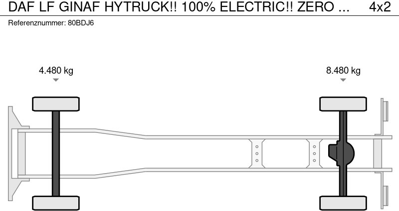 Lastbil med skåp, Ellastbil DAF LF GINAF HYTRUCK!! 100% ELECTRIC!! ZERO EMISSION!!ELEKTRISCH!!: bild 11