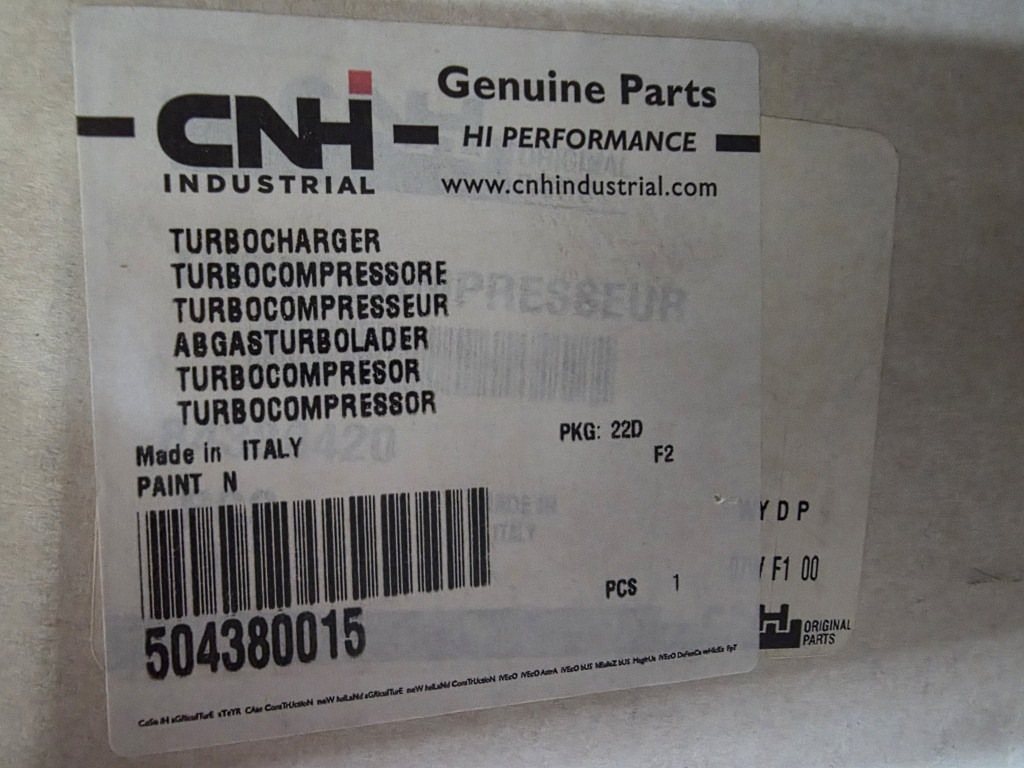 Case 504380015 - Turbo för Byggmaskiner: bild 4 Case 504380015 - Turbo för Byggmaskiner: bild 4