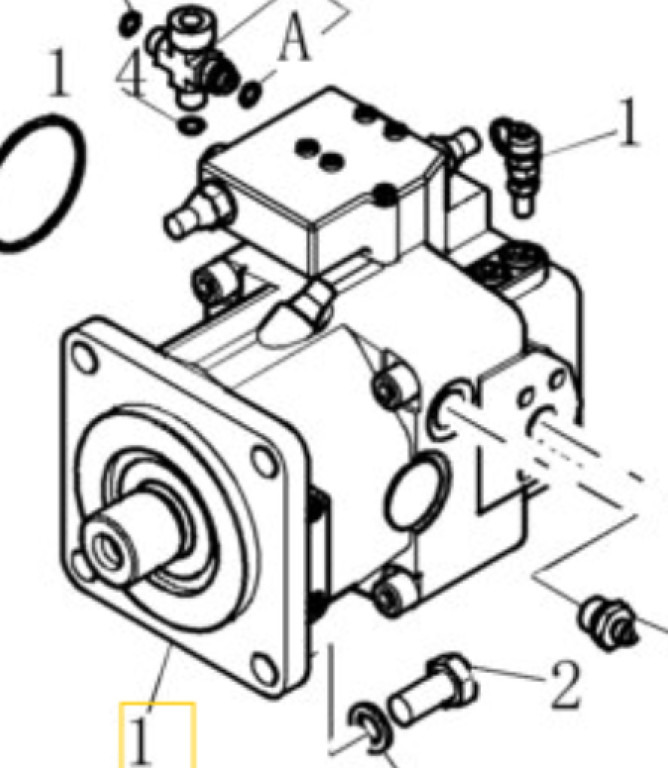 Case 72108893 - Hydraulpump för Byggmaskiner: bild 1 Case 72108893 - Hydraulpump för Byggmaskiner: bild 1