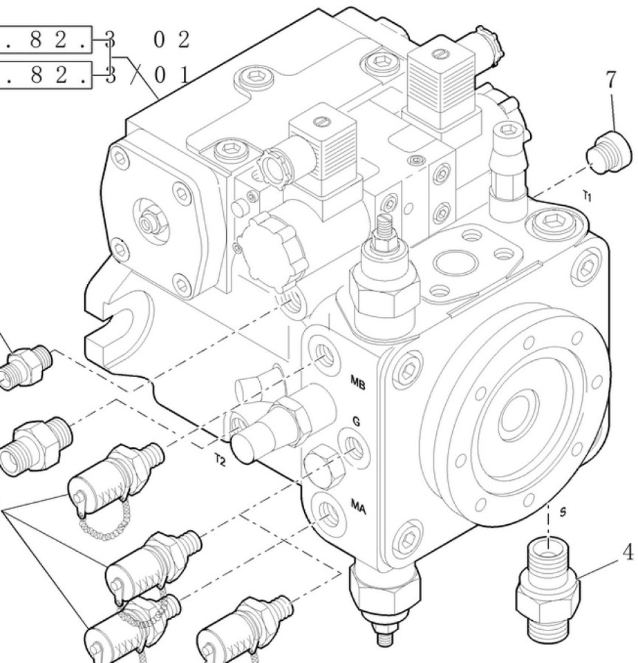 Case 87667156 - 87667154 - Hydraulpump för Byggmaskiner: bild 3 Case 87667156 - 87667154 - Hydraulpump för Byggmaskiner: bild 3