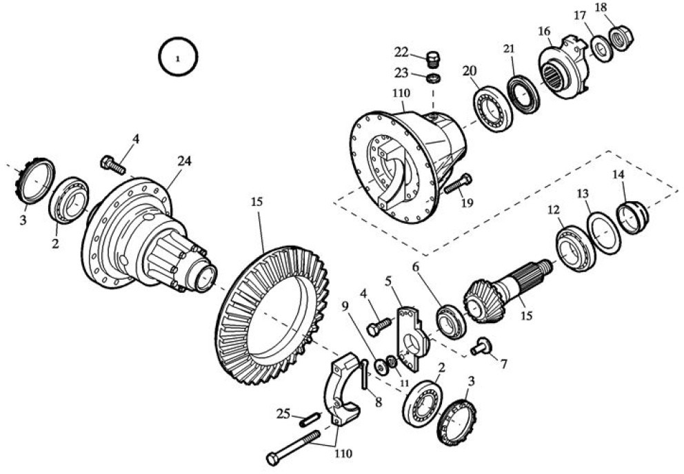 Case 87738484 - Differential för Lantbruksmaskiner: bild 1 Case 87738484 - Differential för Lantbruksmaskiner: bild 1