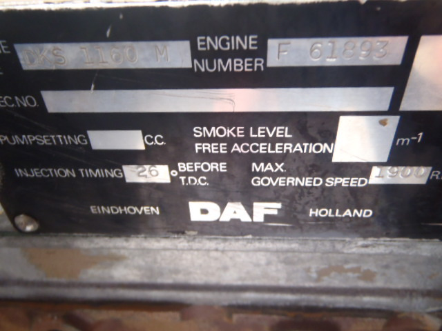 Daf 1160M DKS - - Motor för Byggmaskiner: bild 5 Daf 1160M DKS - - Motor för Byggmaskiner: bild 5