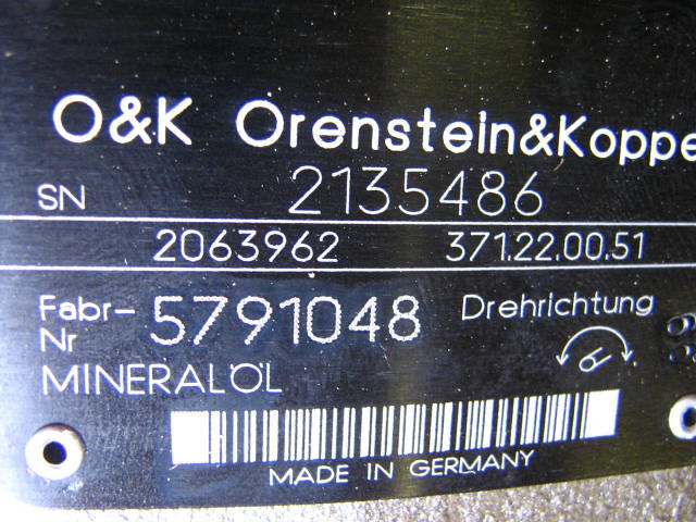 O&K 2063962 - - Hydraulmotor för Byggmaskiner: bild 2 O&K 2063962 - - Hydraulmotor för Byggmaskiner: bild 2