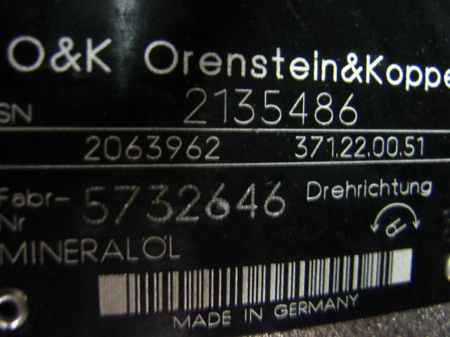 O&K 20639662 - - Hydraulmotor för Byggmaskiner: bild 2 O&K 20639662 - - Hydraulmotor för Byggmaskiner: bild 2