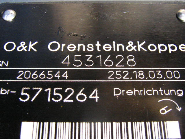O&K 2066544 - - Hydraulpump för Byggmaskiner: bild 1 O&K 2066544 - - Hydraulpump för Byggmaskiner: bild 1