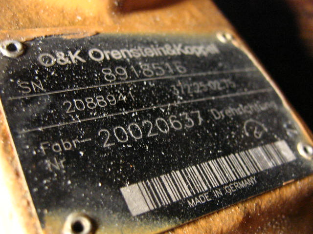 O&K 2088941 - - Hydraulmotor för Byggmaskiner: bild 2 O&K 2088941 - - Hydraulmotor för Byggmaskiner: bild 2